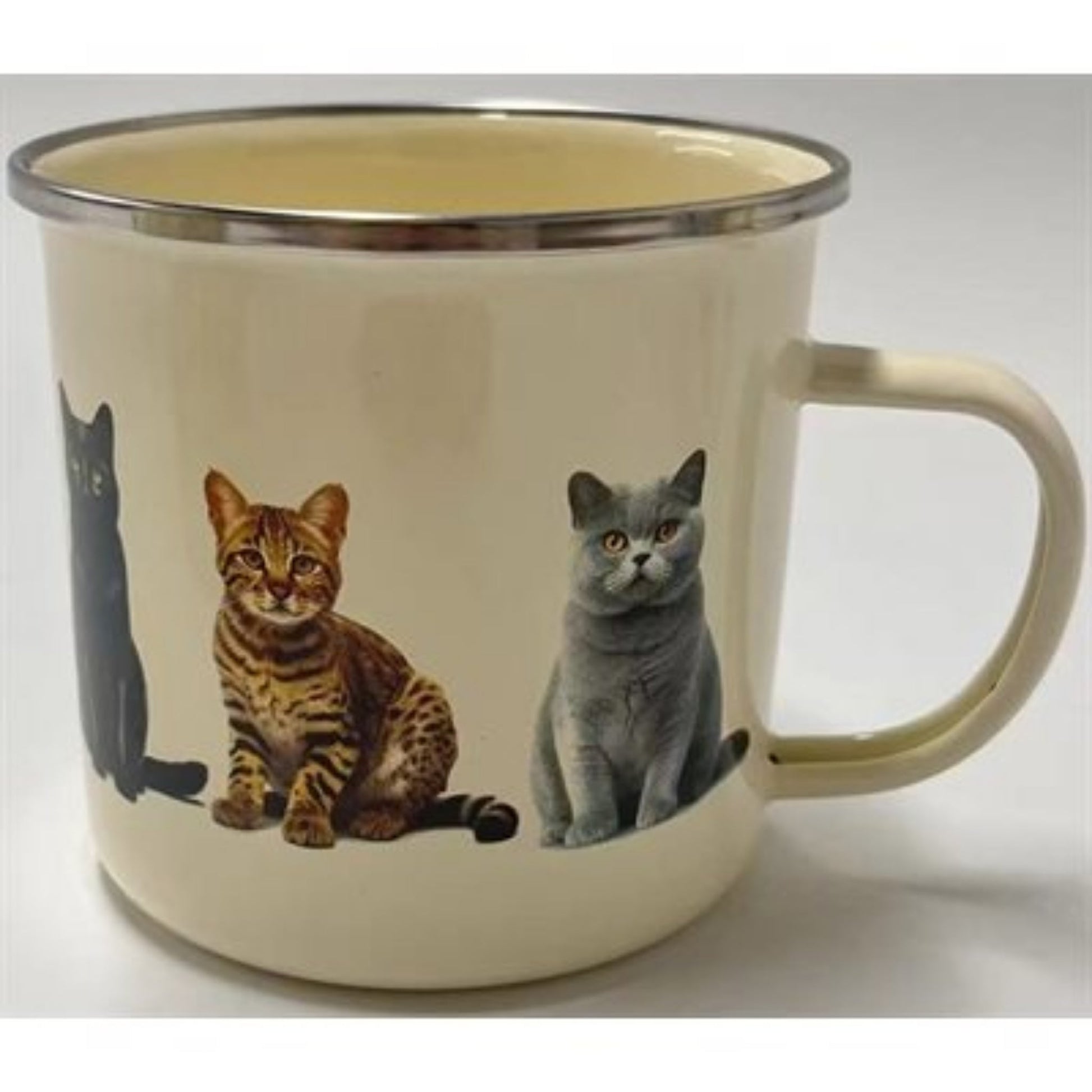 "Cats!" Enamel Mug - Tiny Tiger Gift Shop