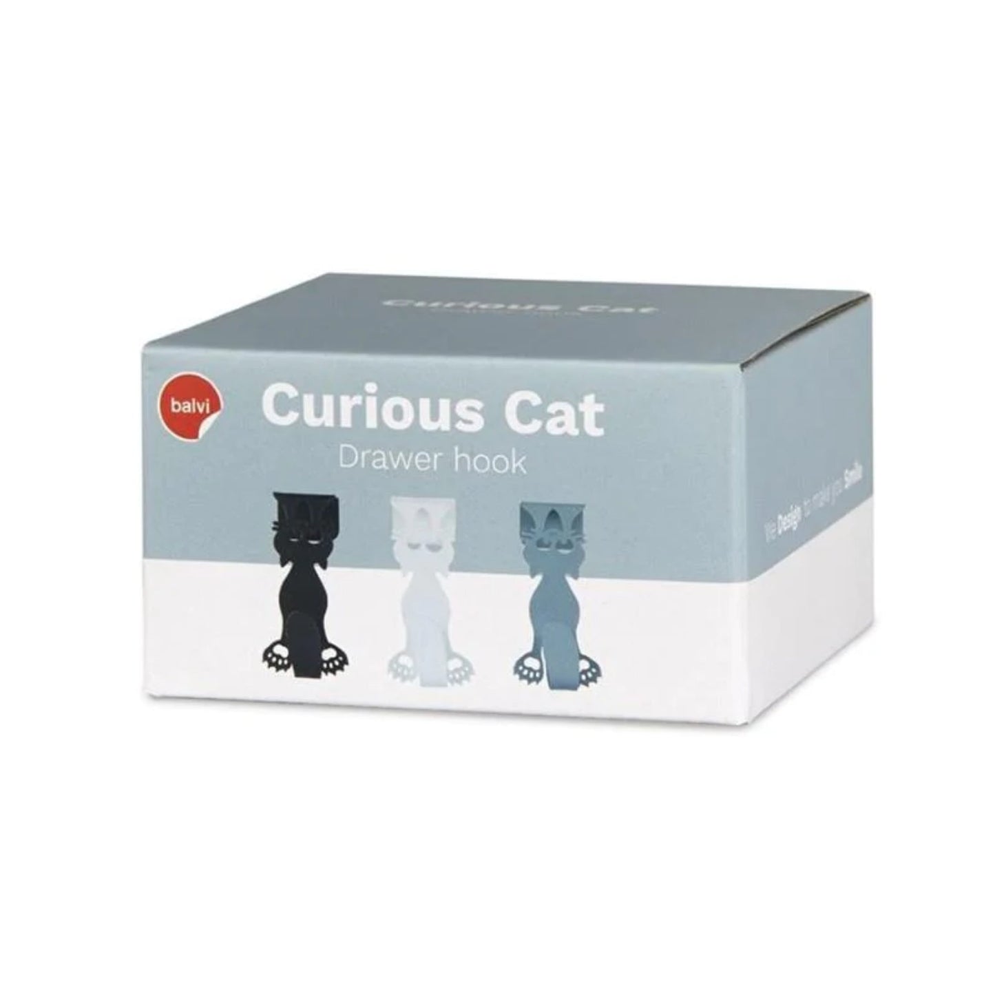 "Curious Cat": Drawer Hooks - Tiny Tiger Gift Shop