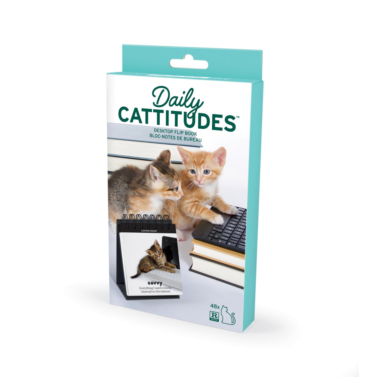 "Daily Cattitudes" Desktop Flipchart - Tiny Tiger Gift Shop