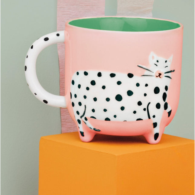 Designer Mug "Dotty Cat" - Tiny Tiger Gift Shop
