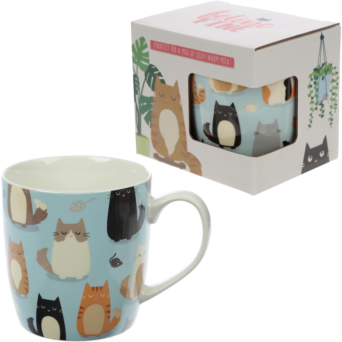 "Feline Fine": Medium Mug - Tiny Tiger Gift Shop