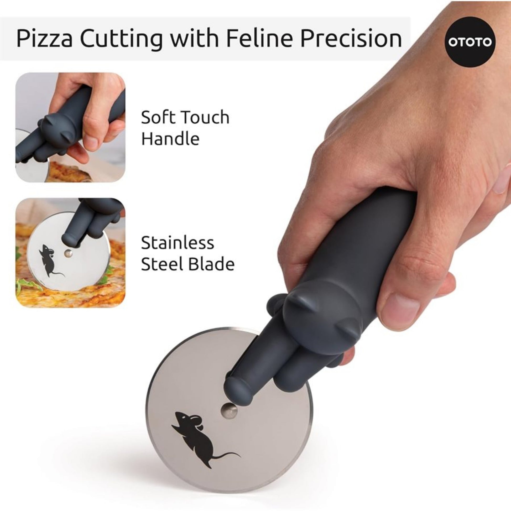 "Kitty Cut" Pizza Cutter - Tiny Tiger Gift Shop