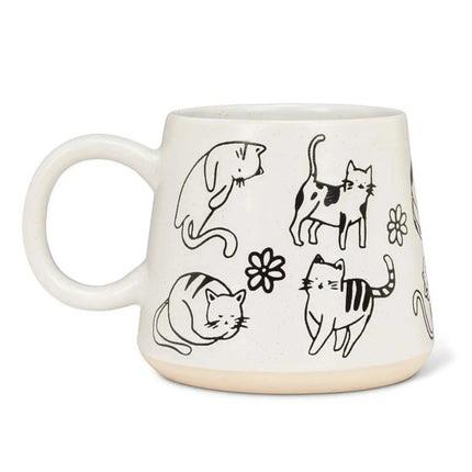 Large Wide - Base Cat Mug - Tiny Tiger Gift Shop