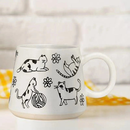 Large Wide - Base Cat Mug - Tiny Tiger Gift Shop