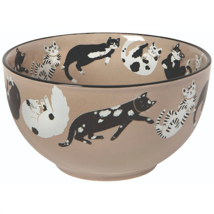 "Meow & Furever": Everyday Bowls (Set of 4) - Tiny Tiger Gift Shop