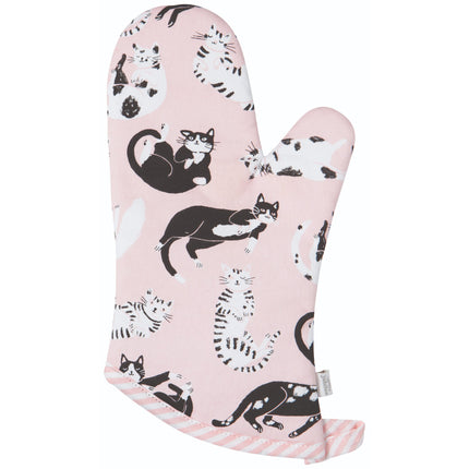 "Meow & Furever": Oven Mitts (Set of 2) - Tiny Tiger Gift Shop
