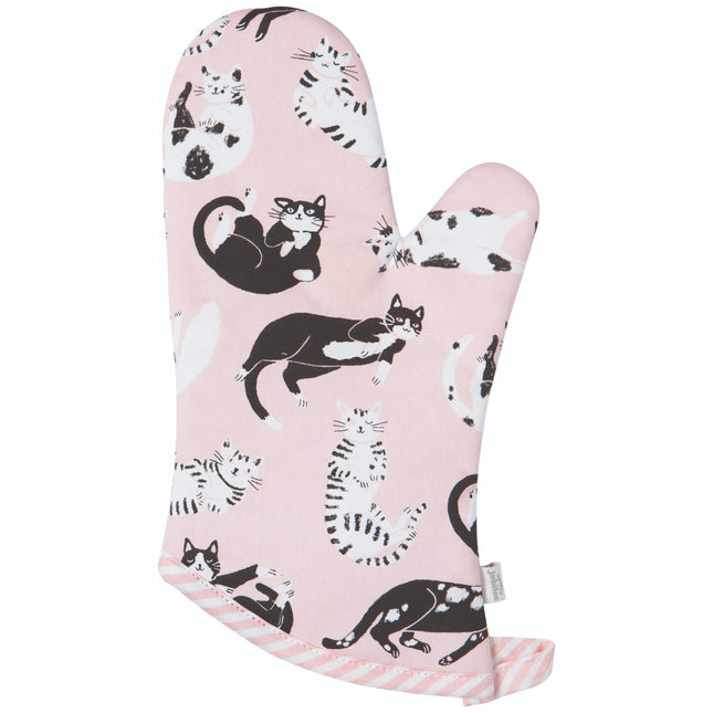 "Meow & Furever": Oven Mitts (Set of 2) - Tiny Tiger Gift Shop