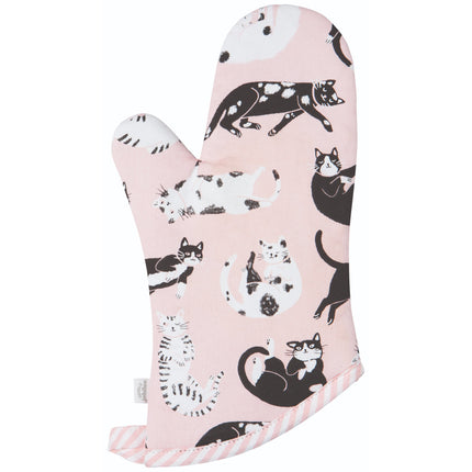 "Meow & Furever": Oven Mitts (Set of 2) - Tiny Tiger Gift Shop