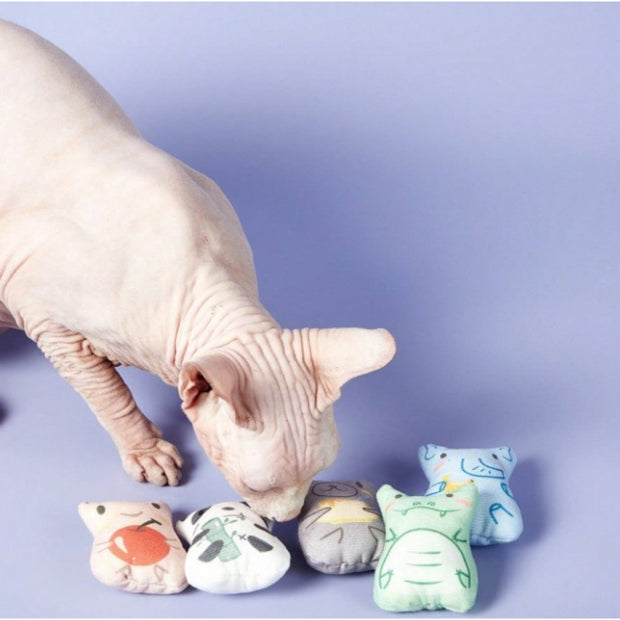 "Meowy": Catnip Cushion / Toy - Tiny Tiger Gift Shop