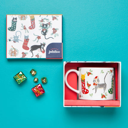 "Meowy Christmas": Mug in a Box - Tiny Tiger Gift Shop