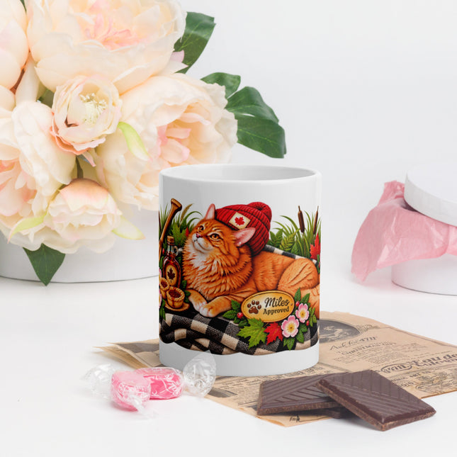Miles' Canada Mug | Canadian Cat Mug - Tiny Tiger Gift Shop