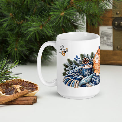 Miles' Winter Mug | Cozy Cat Mug - Tiny Tiger Gift Shop