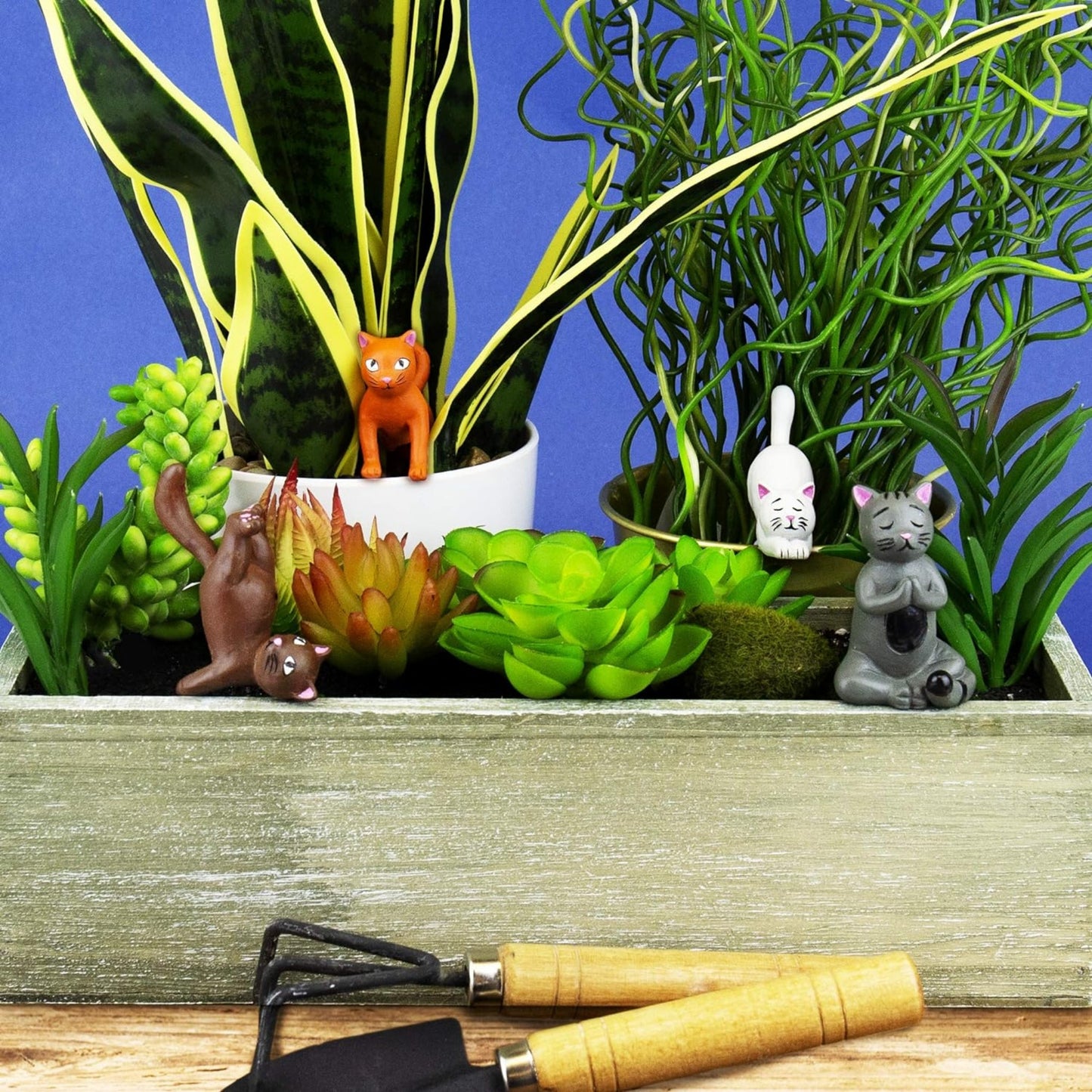 Mini Plant Yoga Cats - Tiny Tiger Gift Shop