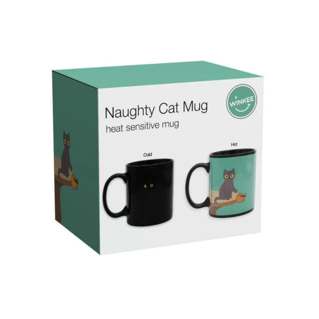"Naughty Cat" - Heat Sensitive Mug - Tiny Tiger Gift Shop