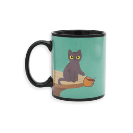 "Naughty Cat" - Heat Sensitive Mug - Tiny Tiger Gift Shop