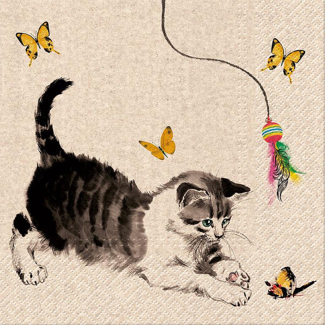 "The Cat Nap": Napkins - Tiny Tiger Gift Shop