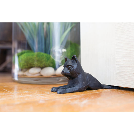 Laying Cat Door Wedge - Tiny Tiger Gift Shop