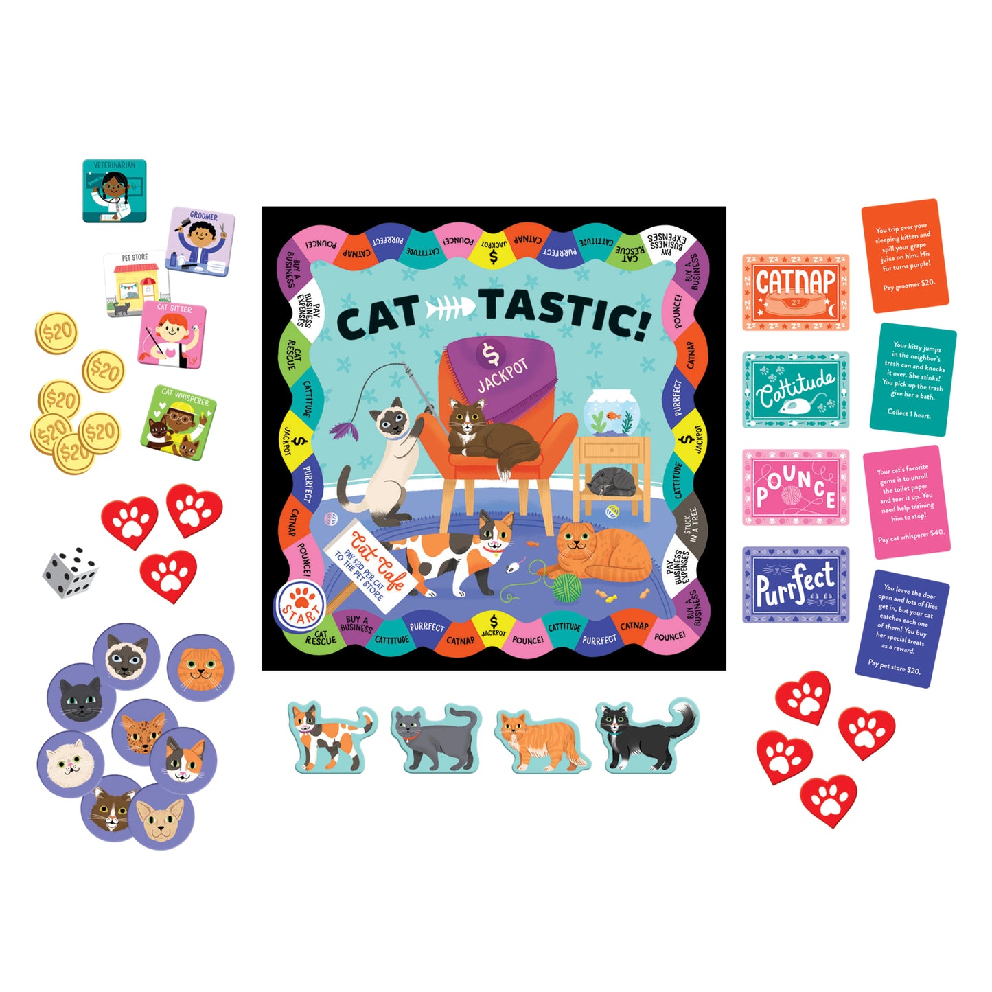 Cat-Tastic! Board Game - Tiny Tiger Gift Shop