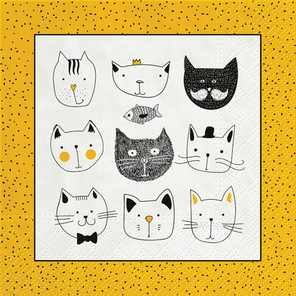 "The Cat Nap": Napkins - Tiny Tiger Gift Shop