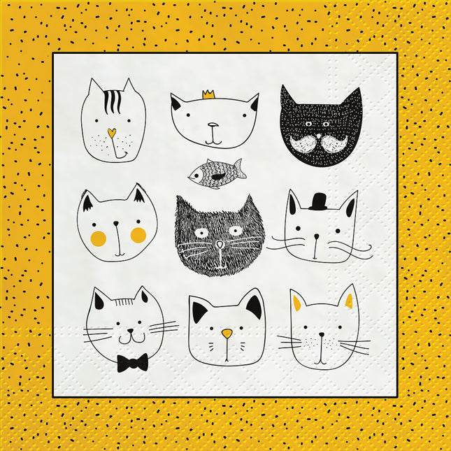"The Cat Nap": Napkins - Tiny Tiger Gift Shop