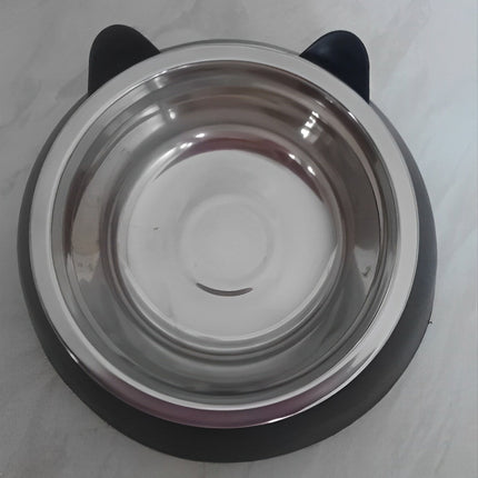 Angled Stainless Steel Food Bowl - Tiny Tiger Gift Shop