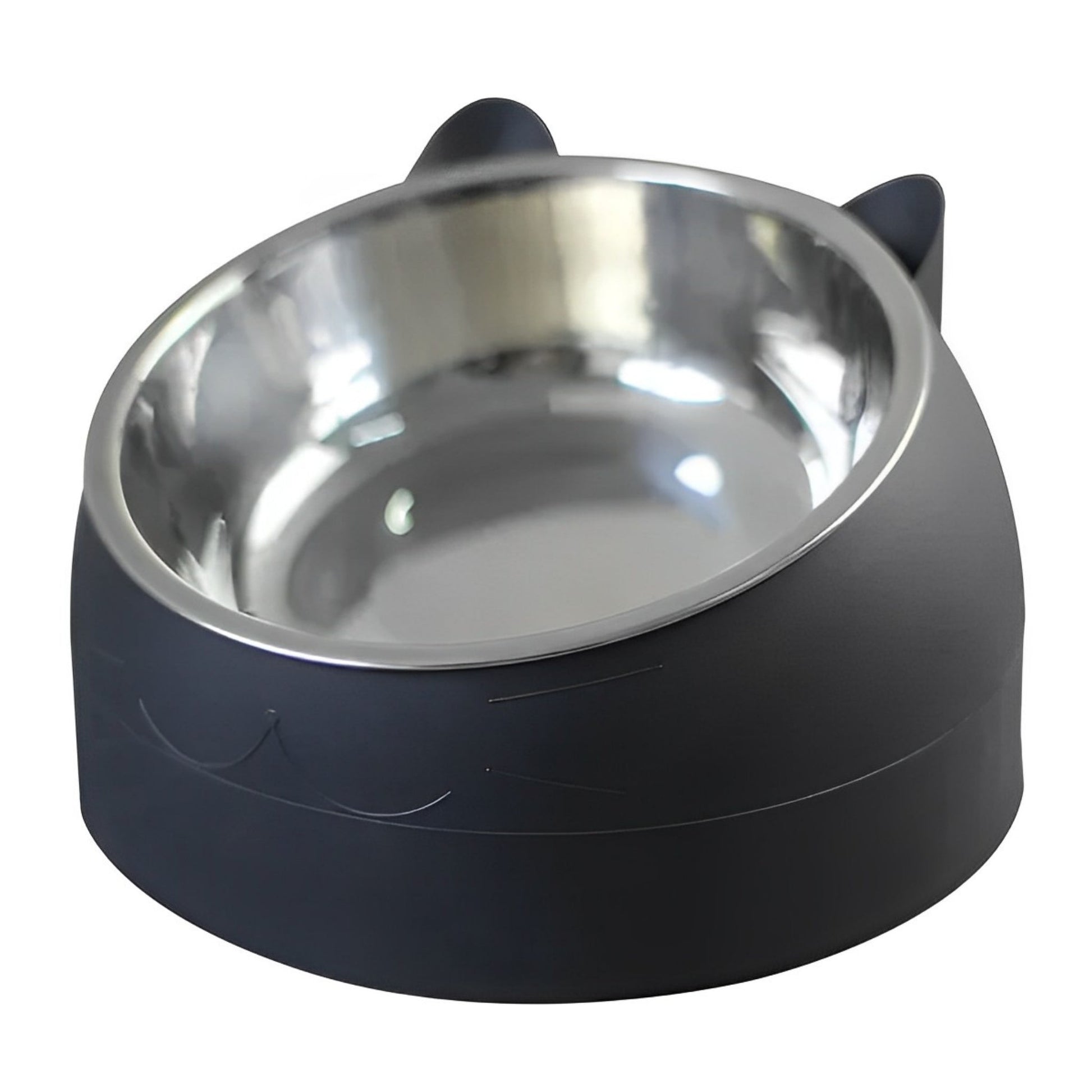 Angled Stainless Steel Food Bowl - Tiny Tiger Gift Shop