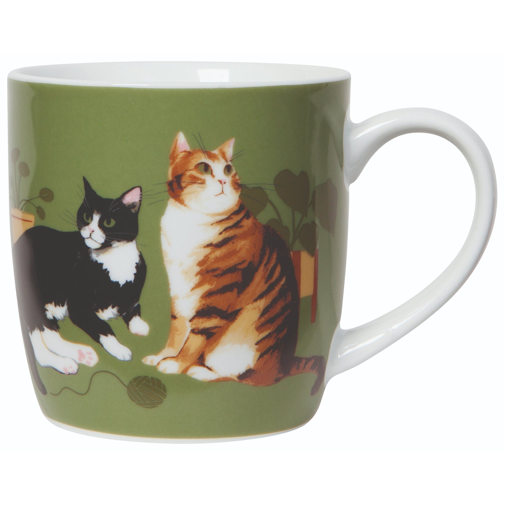 "Cat Collective": Green Mug - Tiny Tiger Gift Shop