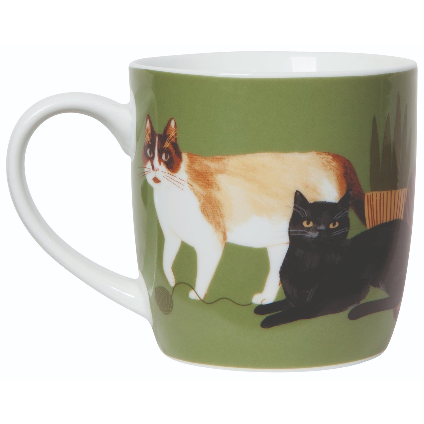 "Cat Collective": Green Mug - Tiny Tiger Gift Shop