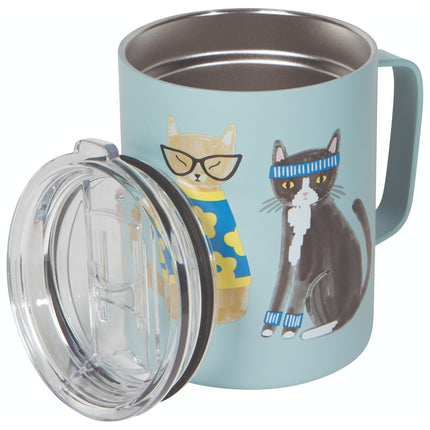 "Feline Fine": Thermo Mug - Tiny Tiger Gift Shop