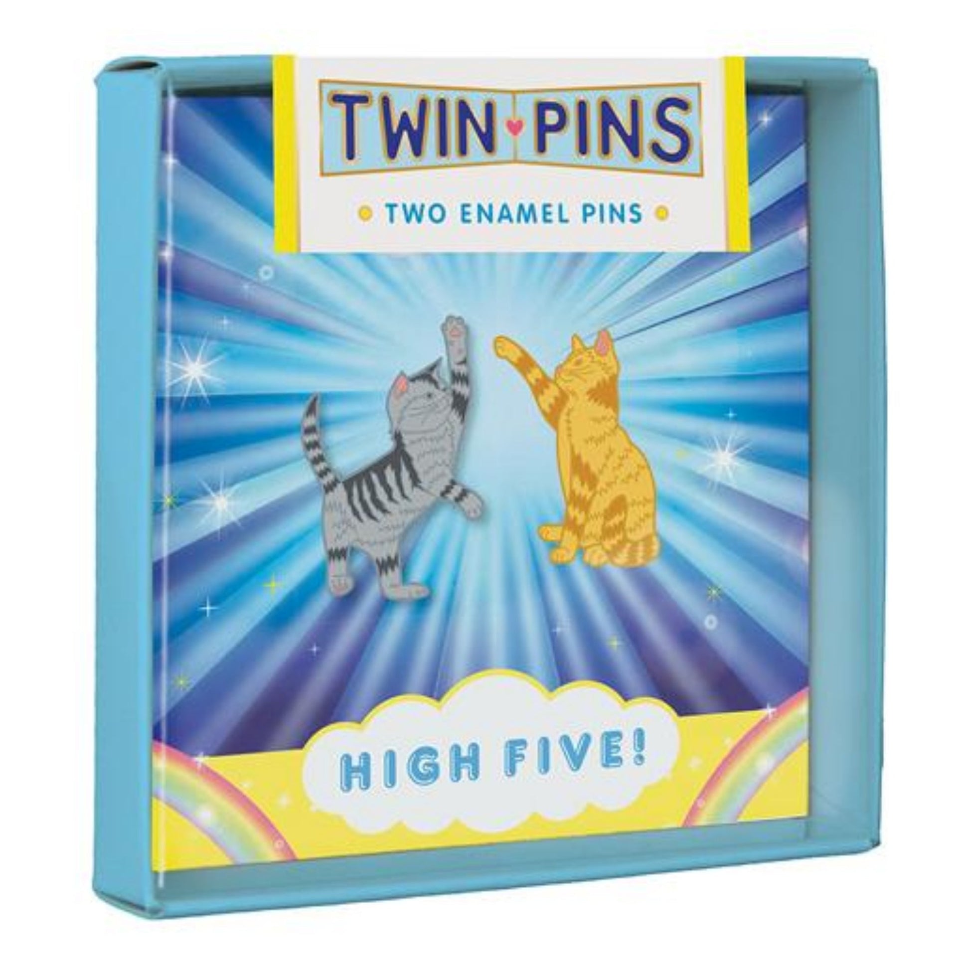"High Five" Twin Pins - Tiny Tiger Gift Shop