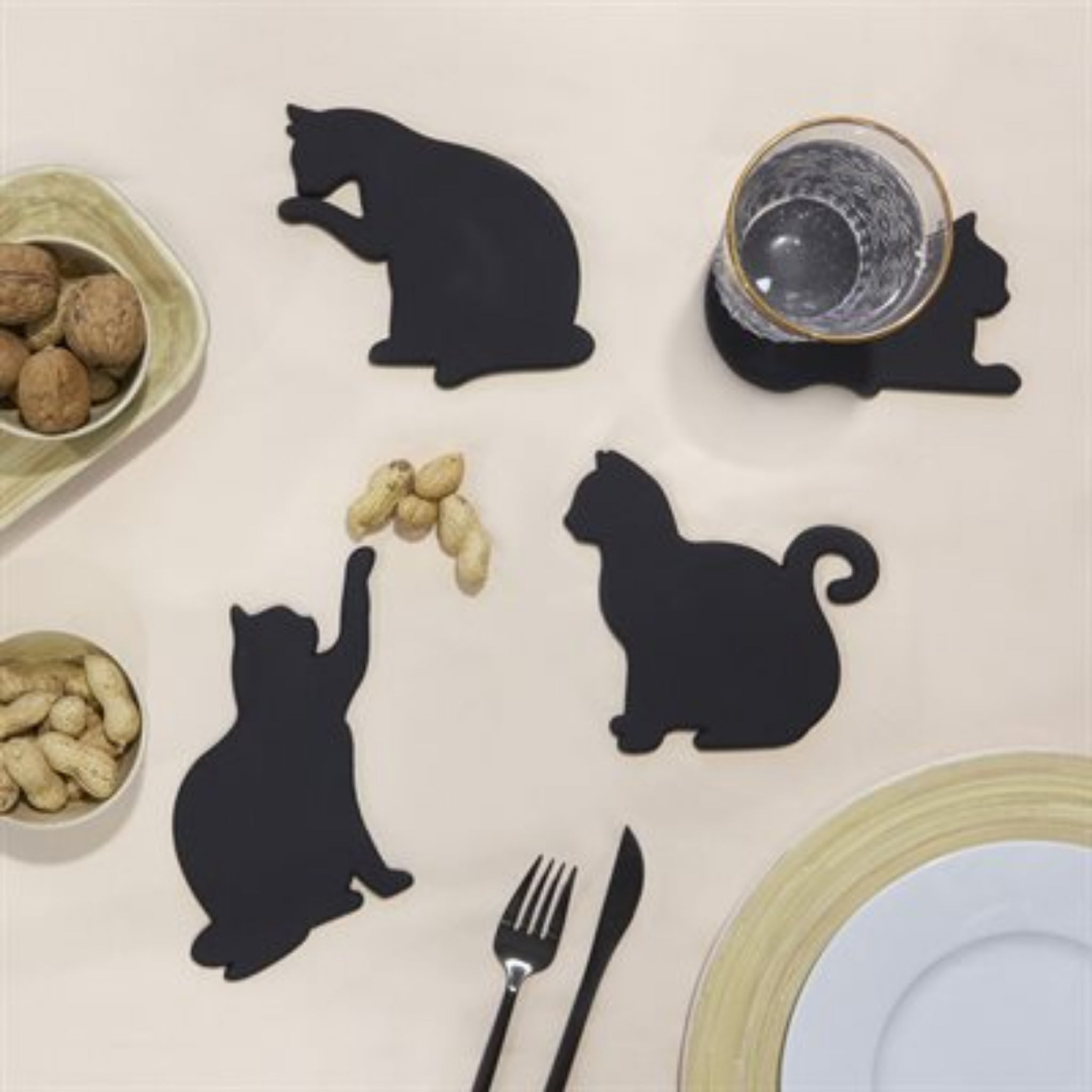 Magnetic Cat Coasters Tiny Tiger Gift Shop