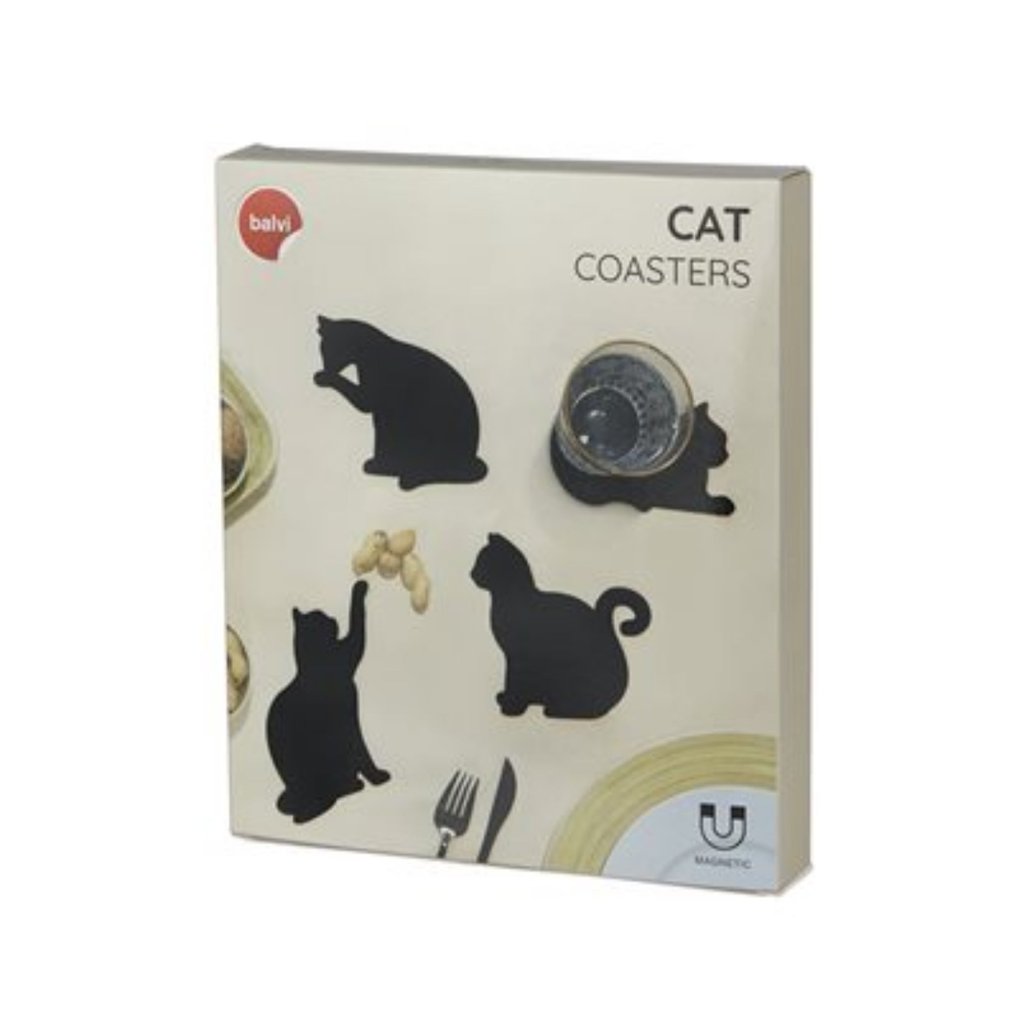 Magnetic Cat Coasters