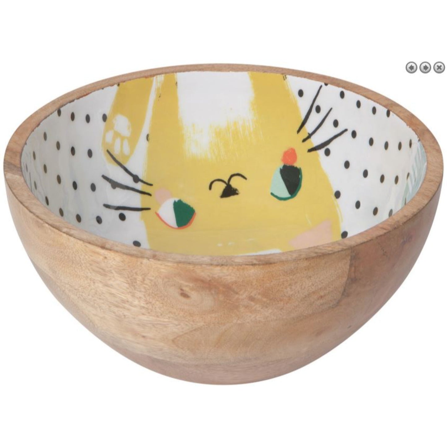 "Meow Meow": Mango Wood Bowls - Tiny Tiger Gift Shop