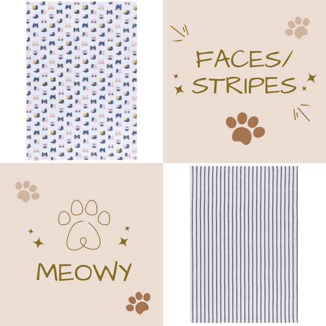 "Meowy": Dishtowels - Tiny Tiger Gift Shop