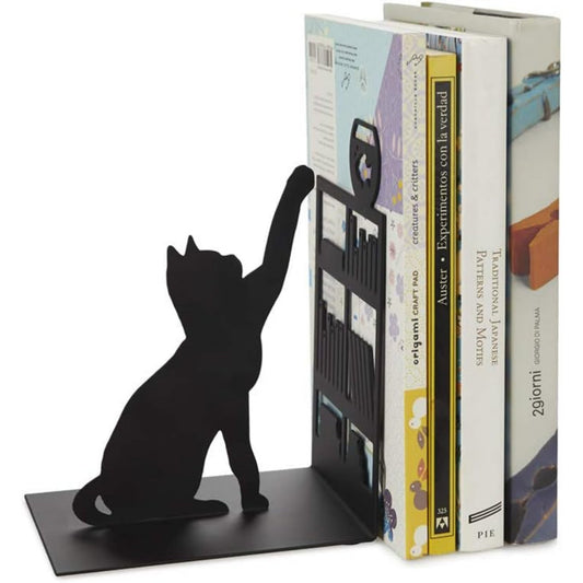 "Meowy": Fishing Cat Bookend - Tiny Tiger Gift Shop