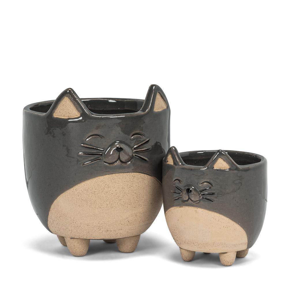 "The Cats Meow": Cat on Legs - Planters - Tiny Tiger Gift Shop