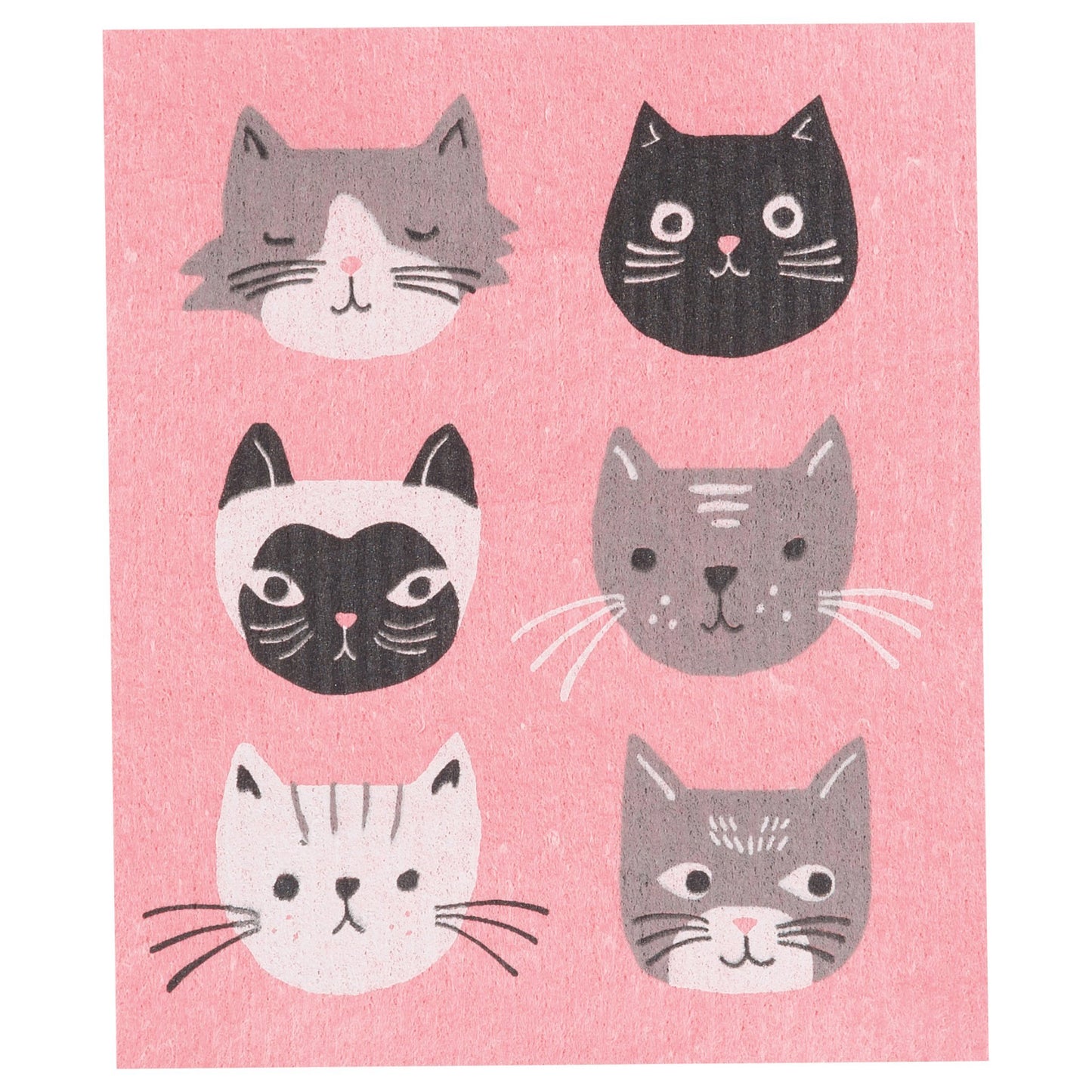 "The Cats Meow": Swedish Dish Cloth - Tiny Tiger Gift Shop