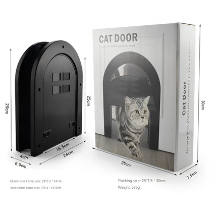 "The Tiger Gate" - Arched Cat Door - Tiny Tiger Gift Shop