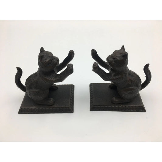 "Vintage Cats": Bookends - "The Brothers" (Set of 2) - Tiny Tiger Gift Shop